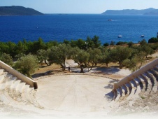 Kas Theater met uitzicht op Middellandse Zee